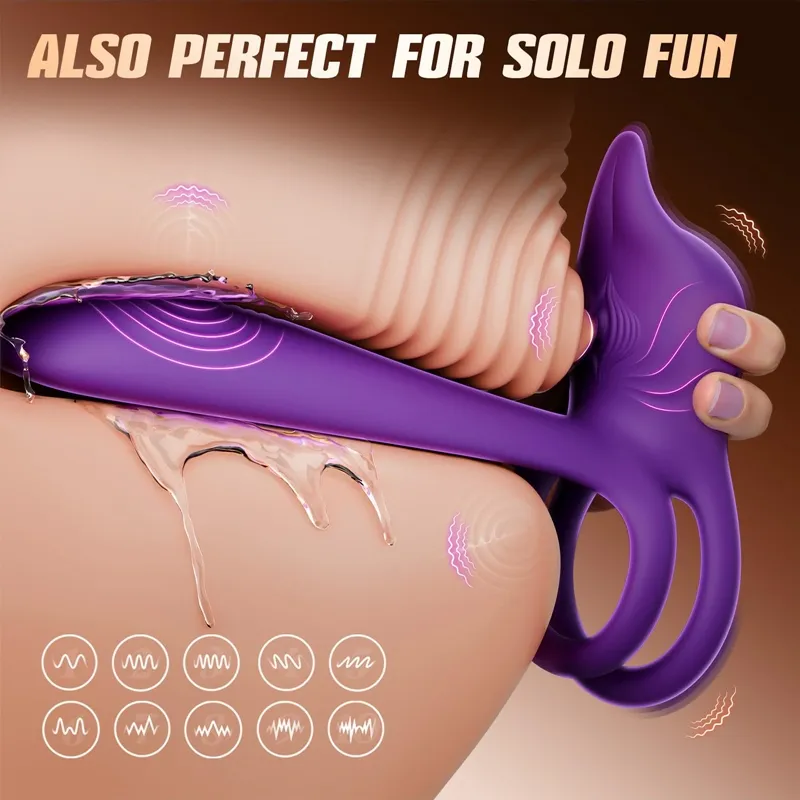 🏷 Enchanted Girl Luxe Smart Vibrating Ring – App-Controlled Pleasure for Couples 💫